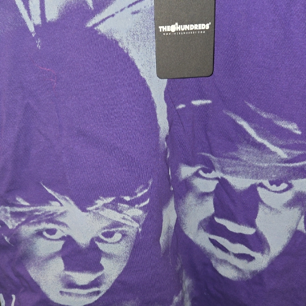 The Hundreds Purple and White Short Sleeve Tee